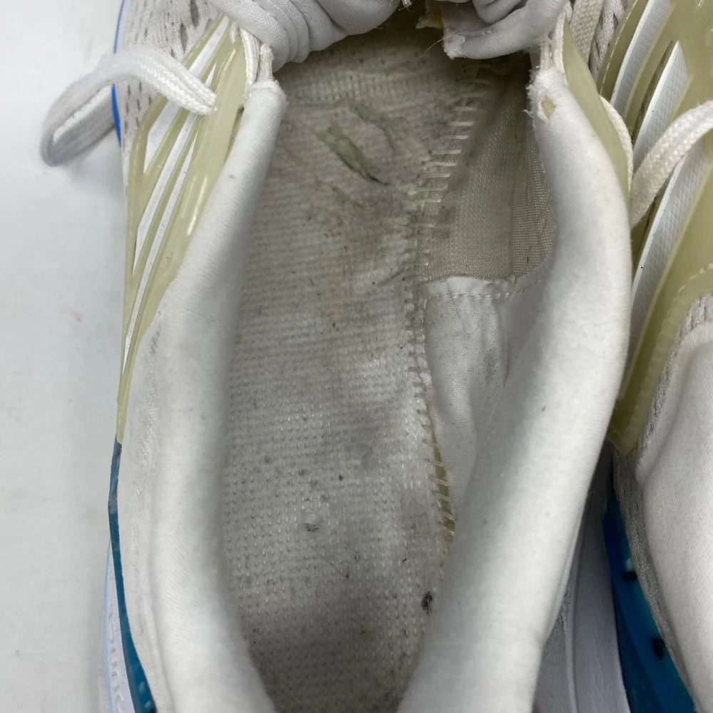 Adidas EQ21 Run White Blue Running Shoes Sneakers GX9797 Mens Size 7